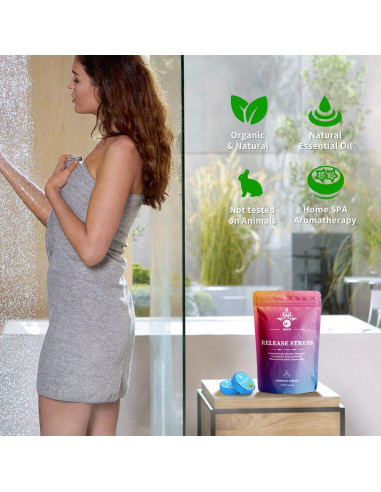 Bombas de Ducha Aromaterapia MR MIRYE - 18 Piezas Orgánicas