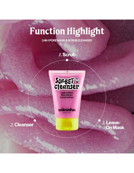 Limpiador Facial Hidratante 3 en 1 UNLEASHIA ABC 159g