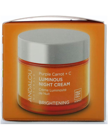 Crema Nocturna Luminosa Andalou Naturals 48g - Zanahoria + C