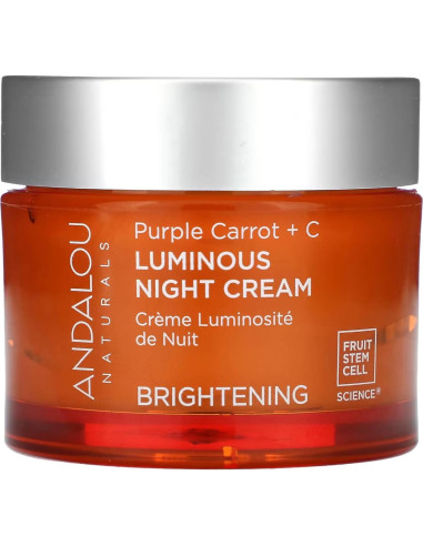 Crema Nocturna Luminosa Andalou Naturals 48g - Zanahoria + C