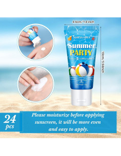 24 Mini Protectores Solares SPF 30 Dansib 30g Viaje Fiesta 2