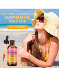 Gotas de bronceado sin sol SHANWU 60ml (Paquete de 2) 2