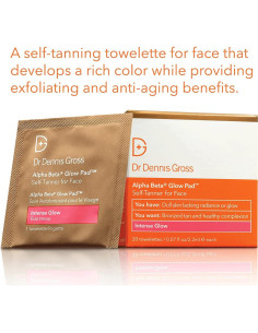 Toallitas Auto-bronceadoras Dr Dennis Gross 20 Unidades Brillo Intenso 2