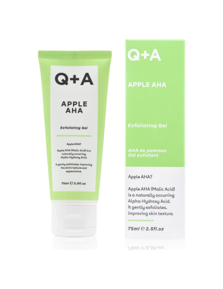 Gel Exfoliante AHA de Manzana Q+A 73.93 ml - Natural y Vegano
