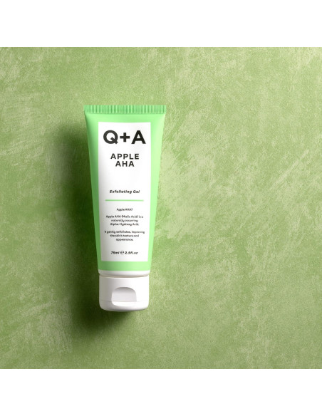 Gel Exfoliante AHA de Manzana Q+A 73.93 ml - Natural y Vegano