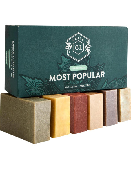 Jabón Natural Crate 61 - Hecho a Mano en Canadá - 6 Piezas Jabón Natural Crate 61 - Hecho a Mano en Canadá - 6 Piezas