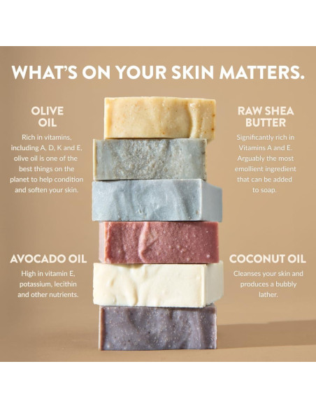 Jabón Natural Crate 61 - Hecho a Mano en Canadá - 6 Piezas Jabón Natural Crate 61 - Hecho a Mano en Canadá - 6 Piezas