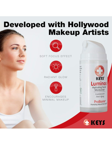 Base de Maquillaje Hidratante Keys Luminos 140g - Antienvejecimiento