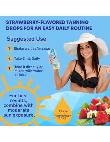 Gotas de Bronceado Sin Sol Optiwav 60 mL - Vegano y Sin Azúcar