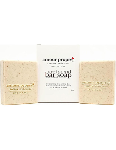 Jabón Artesanal Exfoliante de Leche de Coco y Nuez - 3 Unidades