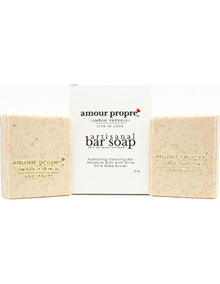 Jabón Artesanal Exfoliante de Leche de Coco y Nuez - 3 Unidades