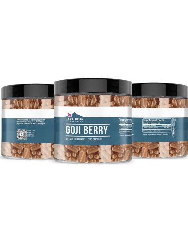 Cápsulas de Baya de Goji Elementos de la Tierra 200 Unidades