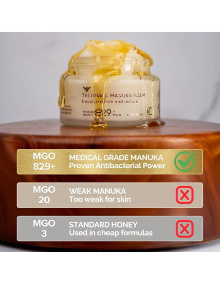 Bálsamo de Sebo de Res Orgánico Cinder 113.4 g con Miel de Manuka Bálsamo de Sebo de Res Orgánico Cinder 113.4 g con Miel de Manuka