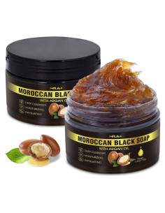 Jabón Negro Marroquí MR.A 100g Exfoliante Hidratante SPA