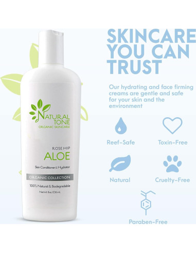Loción Hidratante Aloe Rosa Natural Tone 227g - Cuidado Piel