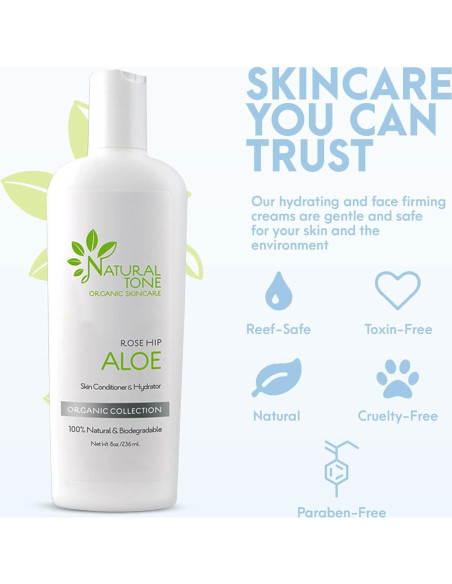 Loción Hidratante Aloe Rosa Natural Tone 227g - Cuidado Piel Loción Hidratante Aloe Rosa Natural Tone 227g - Cuidado Piel