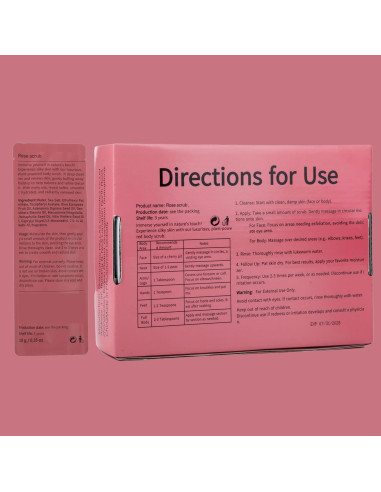 Exfoliante Corporal de Rosa Retide - 20 Sachets de 10g
