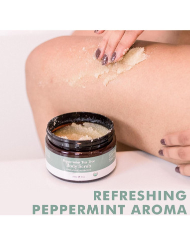 Exfoliante Corporal Orgánico Beauty by Earth Té de Menta 283g