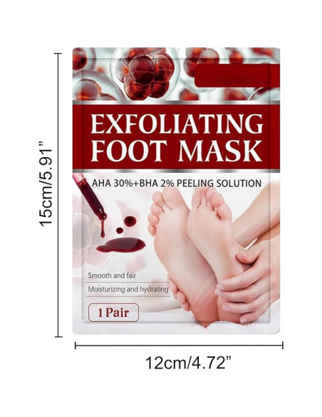 Máscara Exfoliante para Pies con Ácidos Frutales NutriPies Máscara Exfoliante para Pies con Ácidos Frutales NutriPies