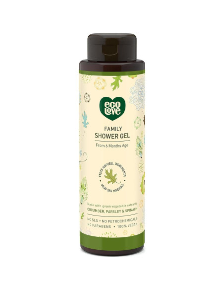 ecoLove Gel de Ducha y Jabón de Manos Orgánico Vegano 2x500ml