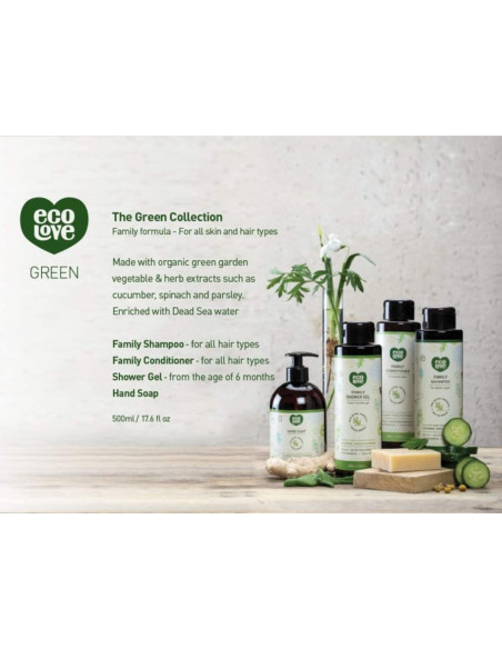 ecoLove Gel de Ducha y Jabón de Manos Orgánico Vegano 2x500ml