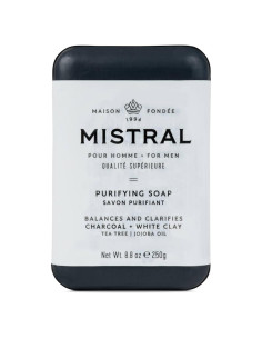 Jabón Purificante de Carbón Mistral para Hombres 248 g