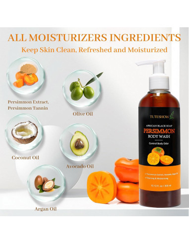 Jabón Corporal Desodorante Tuteshow 300 ml Persimón Natural