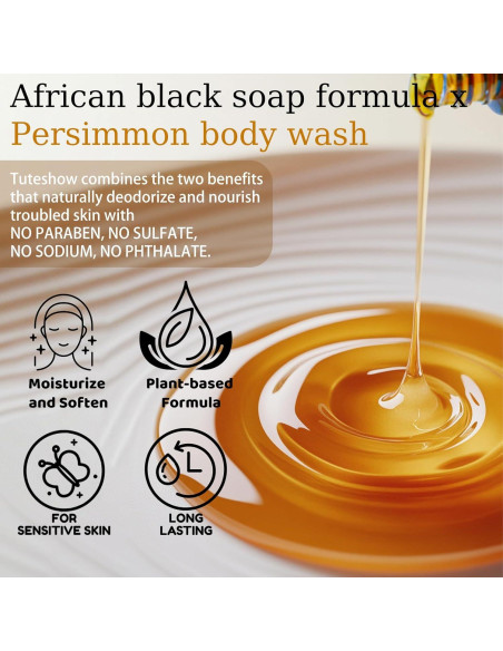 Jabón Corporal Desodorante Tuteshow 300 ml Persimón Natural
