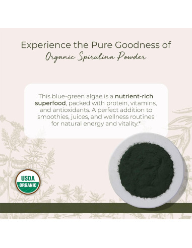 Polvo de Espirulina Orgánica Starwest Botanicals 0.45 kg