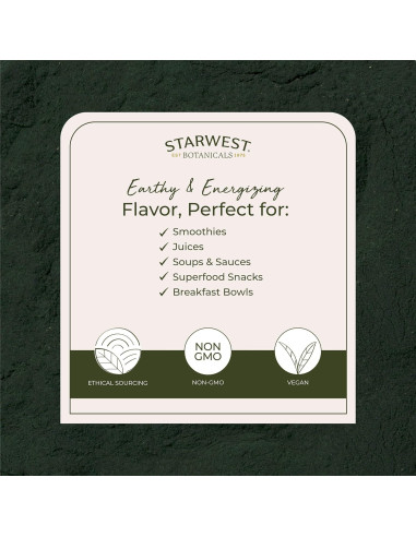 Polvo de Espirulina Orgánica Starwest Botanicals 0.45 kg