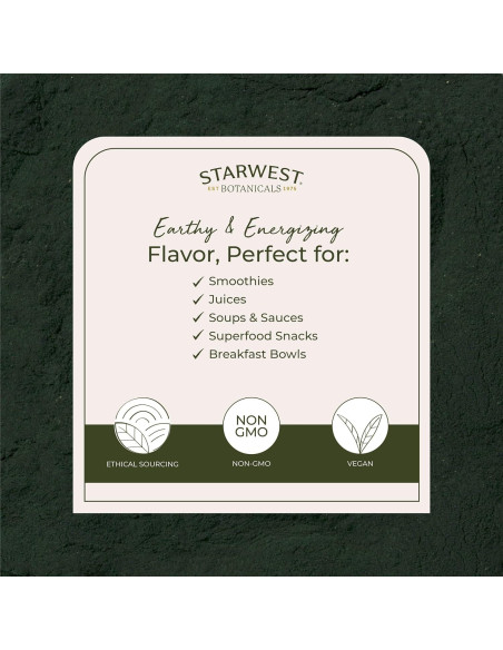 Polvo de Espirulina Orgánica Starwest Botanicals 0.45 kg