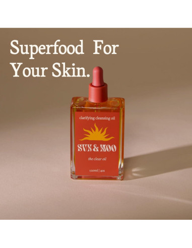 Aceite Facial Limpiador Orgánico Sun & Moo 118ml Hidratante