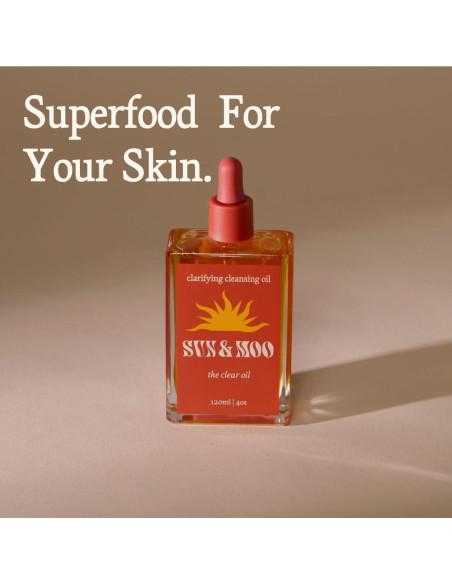 Aceite Facial Limpiador Orgánico Sun & Moo 118ml Hidratante