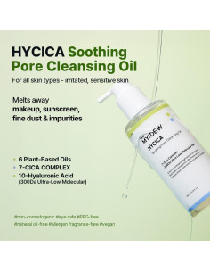 Aceite Limpiador Suave HYCICA 200ml | No Comedogénico para Piel Sensible 2