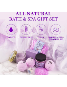 Cesta de Regalo Spa Lavanda Relaxcation - Kit Natural 1.2kg 2