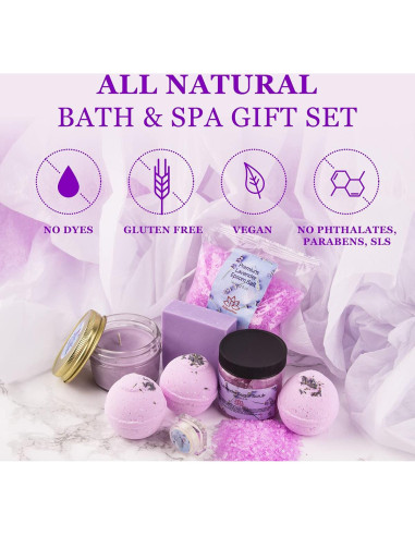 Cesta de Regalo Spa Lavanda Relaxcation - Kit Natural 1.2kg