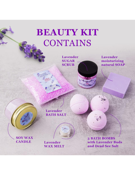 Cesta de Regalo Spa Lavanda Relaxcation - Kit Natural 1.2kg