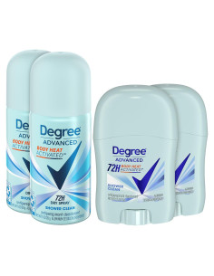 Desodorante Antitranspirante de Viaje Degree para Mujeres - 4 Piezas