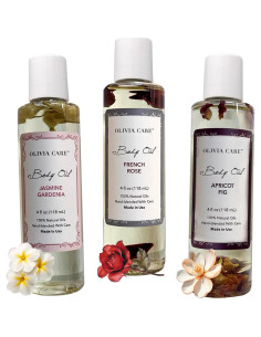 Aceites Corporales Olivia Care 3 Pack - Higo, Rosa, Jazmín 2