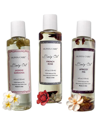 Aceites Corporales Olivia Care 3 Pack - Higo, Rosa, Jazmín