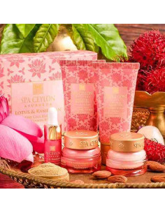 Conjunto de Cuidado Facial Lotus & Rambutan Spa Ceylon - 5 Piezas 2