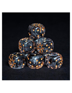 Juego de Dados D6 de Caos DiceBell - 10 Dados de 16mm