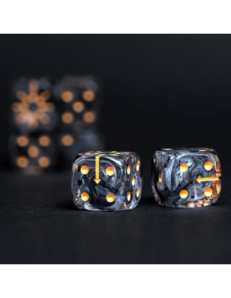 Juego de Dados D6 de Caos DiceBell - 10 Dados de 16mm