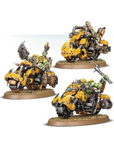 Juego de Miniaturas Warhammer 40k - Motociclistas Orkos 2
