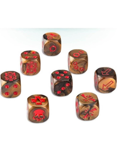 Juego de Dados Goliath Necromunda Games Workshop 8 Piezas