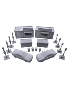 Conjunto Metro City EnderToys 18 Piezas Escenografía 3D RPG