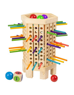 Juego de Mesa Montessori WodGod de Madera con 42 Palitos