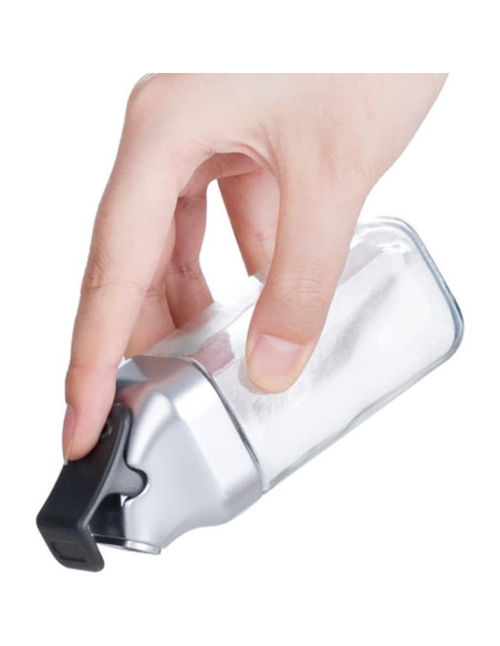 Juego de Molinillos de Sal y Pimienta J&M DESIGN - Set de 2 Botellas de Vidrio 118ml