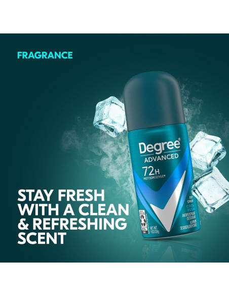 Desodorante Antitranspirante Degree Hombre 3-Pack 72H Aroma Fresco