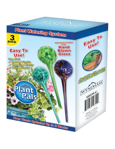 Juego de Globos de Riego Wyndham House 3 Piezas Vidrio 30 cm